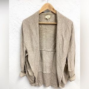 Wilfred cream cardigan w/ silver detailing. Size M.